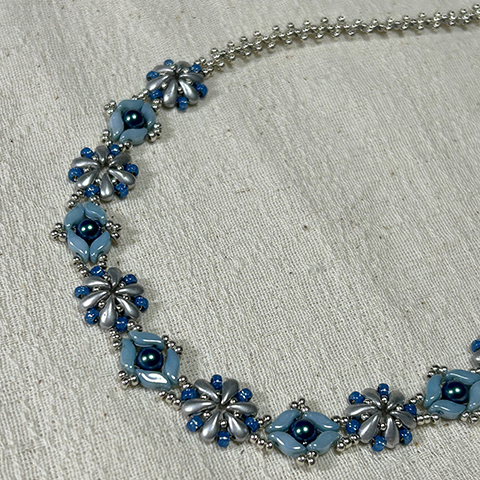 Flower Line Blue