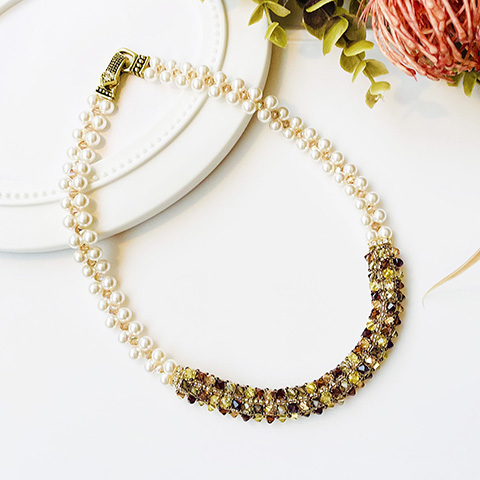 クリスタルグレイス ネックレス／トパーズ