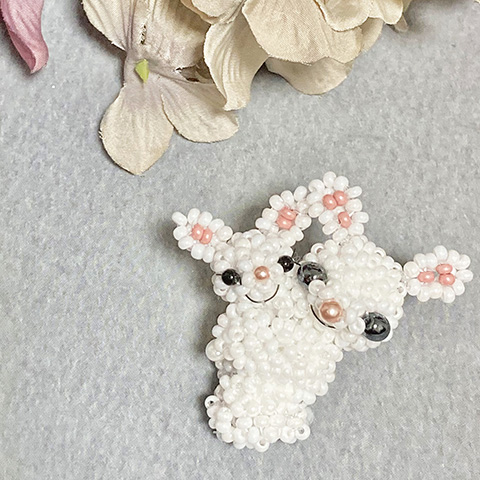 なかよし親子のうさぎ