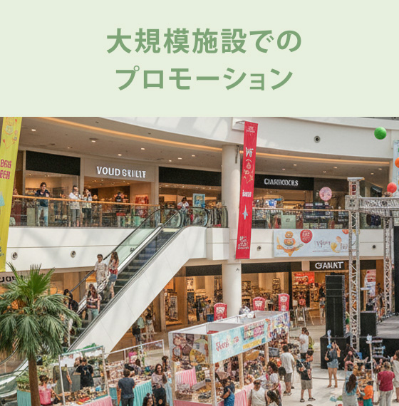 大規模施設でのプロモーション